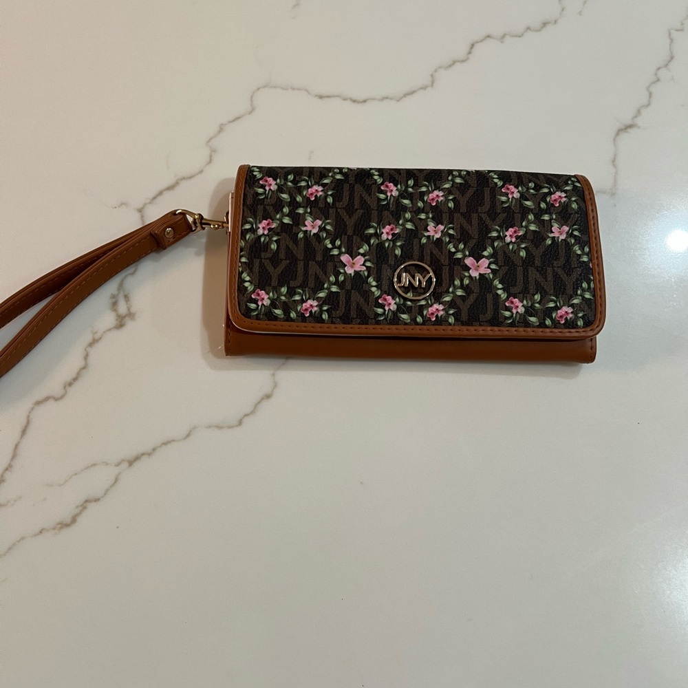 Jones New York Floral Pattern Wristlet